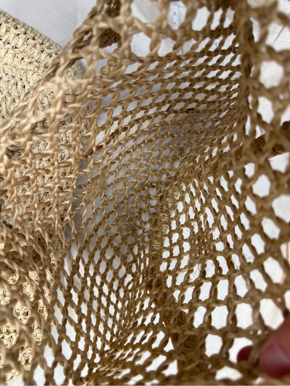 2 Straw Summer Bags | Open Weave Net Straw Bag - Picture 9 of 11